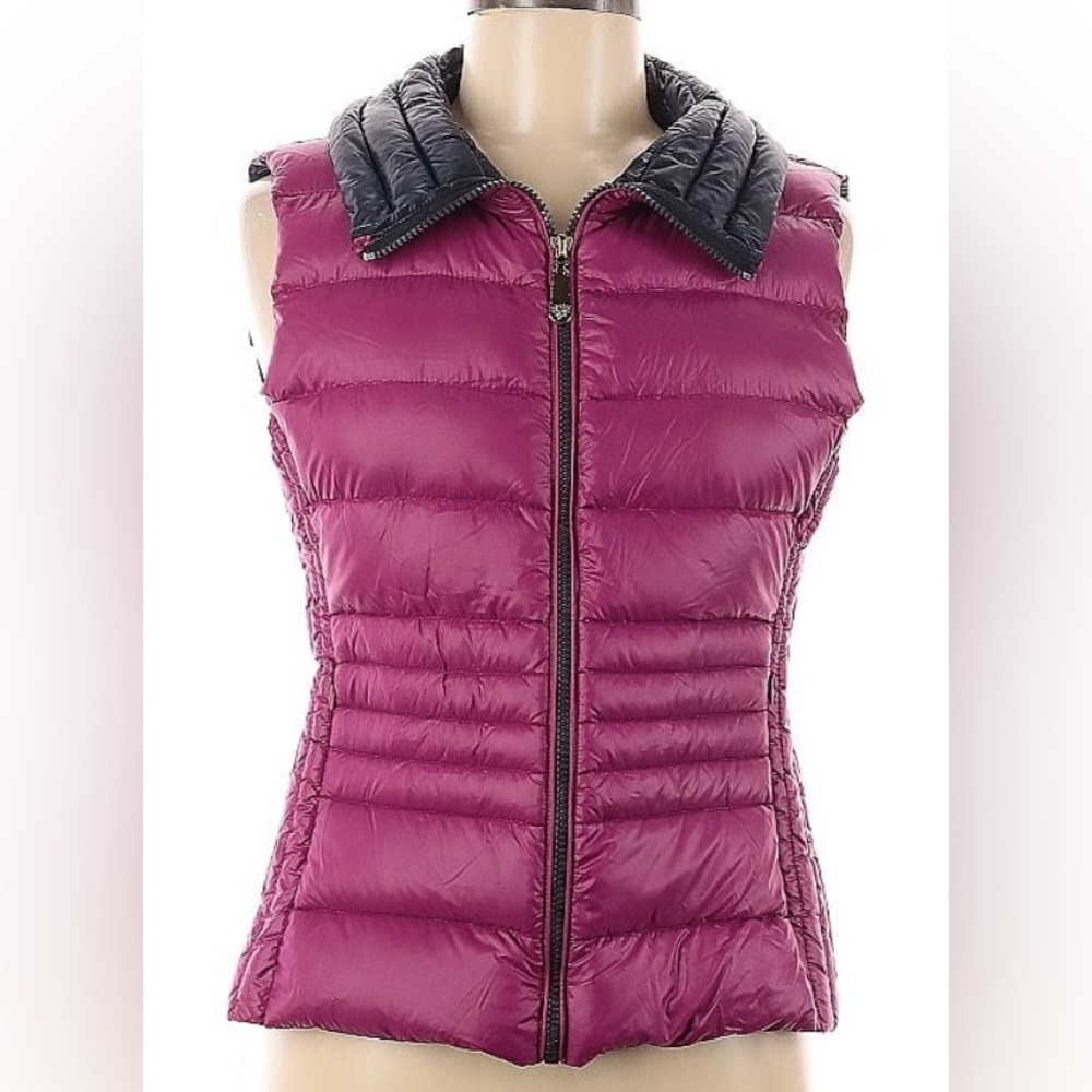 Vince Camuto Magenta Quilted Puffer Vest